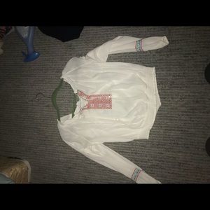 White hollister top